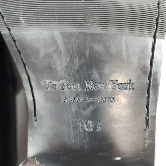 To Boot New York Adam Derrick Black Leather Penny Loafers Size 10.5 - Picture 12 of 13